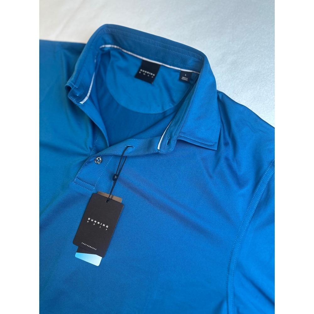 Dunning Golf Performance Polo Shirt Mens Large Short Sleeve Laguna Summer NEW